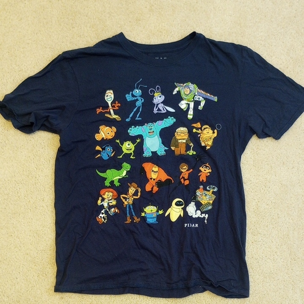 Disney Navy Blue Pixar Character Tee